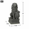 Lion with Shield Garden Statue