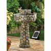 Stone-Look Water Fountain - Solar or Cord Power